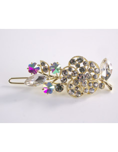 SPINKA  do włosów RÓŻYCZKA Z KRYSZTAŁKAMI  Lolita...