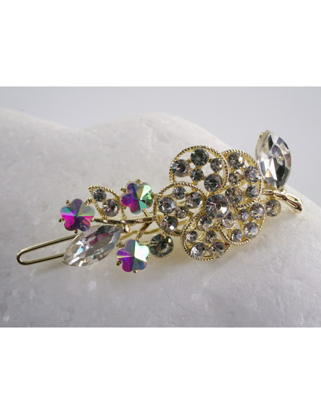 SPINKA  do włosów RÓŻYCZKA Z KRYSZTAŁKAMI  Lolita Akcesoria CRYSTAL AB