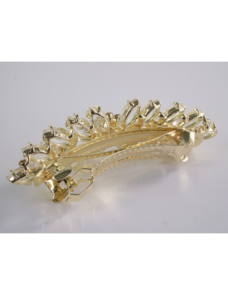 KLAMRA FRANCUSKA DO WŁOSÓW KŁOS Z KAMIENIAMI LOLITA AKCESORIA ECRU