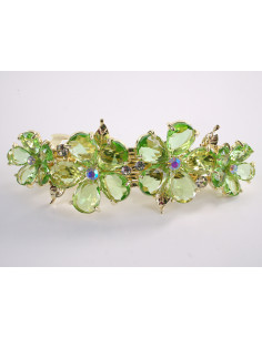 KLAMRA FRANCUSKA DO WŁOSÓW KWIATY Z KAMIENIAMI LOLITA...