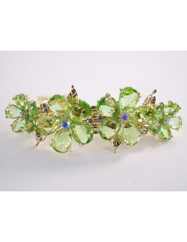 KLAMRA FRANCUSKA DO WŁOSÓW KWIATY Z KAMIENIAMI...