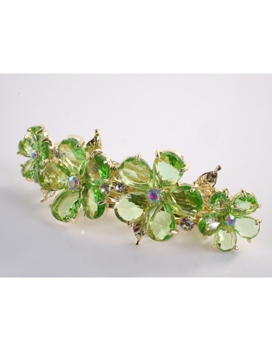 KLAMRA FRANCUSKA DO WŁOSÓW KWIATY Z KAMIENIAMI...