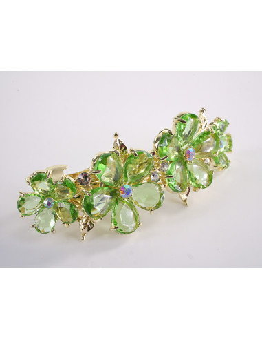 KLAMRA FRANCUSKA DO WŁOSÓW KWIATY Z KAMIENIAMI...