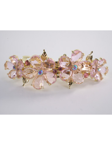 KLAMRA FRANCUSKA DO WŁOSÓW KWIATY Z KAMIENIAMI...