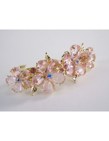 KLAMRA FRANCUSKA DO WŁOSÓW KWIATY Z KAMIENIAMI...