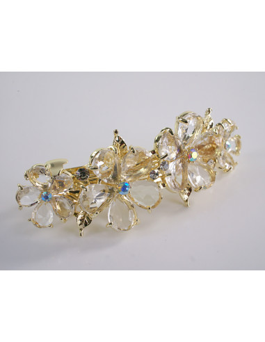 KLAMRA FRANCUSKA DO WŁOSÓW KWIATY Z KAMIENIAMI...