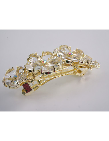 KLAMRA FRANCUSKA DO WŁOSÓW KWIATY Z KAMIENIAMI...