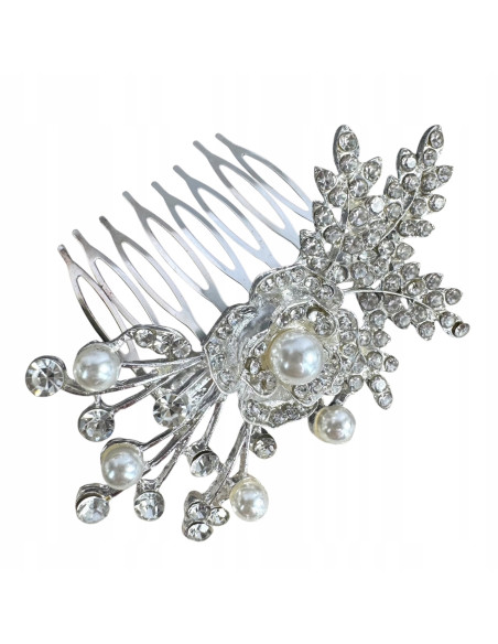 Grzebień wsuwany do włosów ozdobny kamienie Lolita Accessories