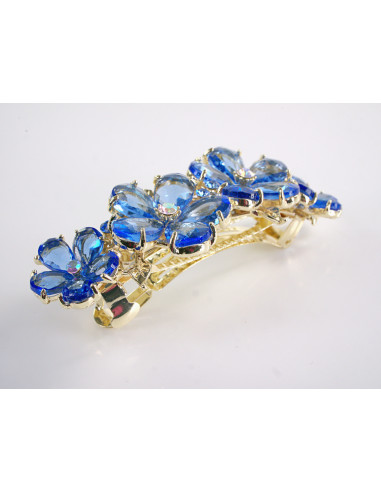 KLAMRA FRANCUSKA DO WŁOSÓW KWIATY Z KAMIENIAMI...