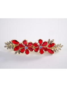 KLAMRA FRANCUSKA DO WŁOSÓW KWIATY Z KAMIENIAMI LOLITA... 2