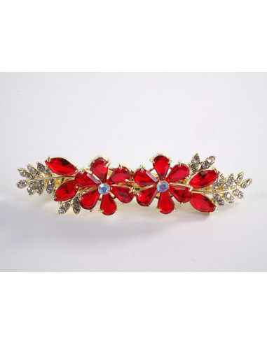 KLAMRA FRANCUSKA DO WŁOSÓW KWIATY Z KAMIENIAMI...