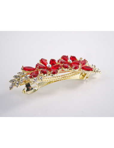 KLAMRA FRANCUSKA DO WŁOSÓW KWIATY Z KAMIENIAMI...