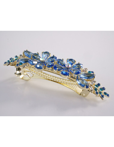 KLAMRA FRANCUSKA DO WŁOSÓW KWIATY Z KAMIENIAMI...