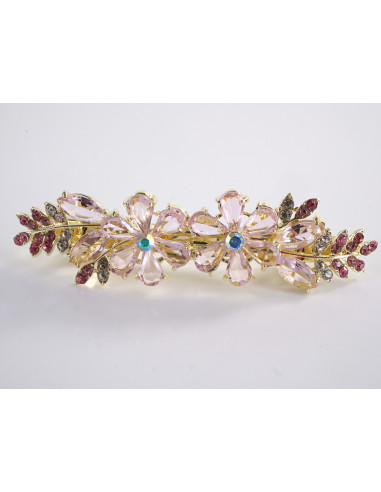 KLAMRA FRANCUSKA DO WŁOSÓW KWIATY Z KAMIENIAMI...