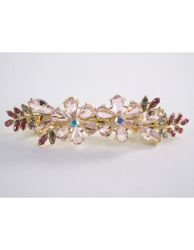 KLAMRA FRANCUSKA DO WŁOSÓW KWIATY Z KAMIENIAMI...