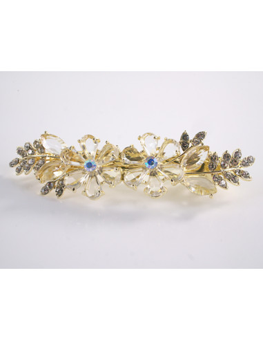 KLAMRA FRANCUSKA DO WŁOSÓW KWIATY Z KAMIENIAMI...