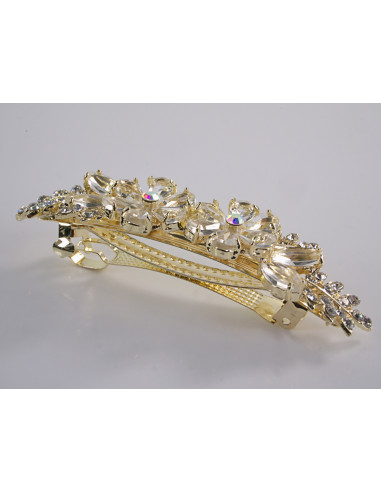 KLAMRA FRANCUSKA DO WŁOSÓW KWIATY Z KAMIENIAMI...