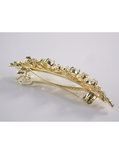 KLAMRA FRANCUSKA DO WŁOSÓW KWIATY Z KAMIENIAMI...