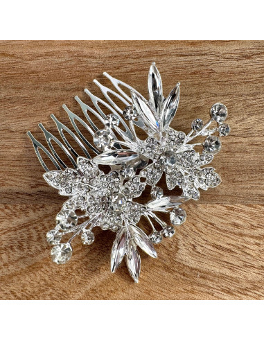 Grzebień wsuwany do włosów ozdobny kamienie...