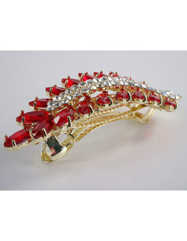 KLAMRA FRANCUSKA DO WŁOSÓW KŁOS Z KAMIENIAMI...