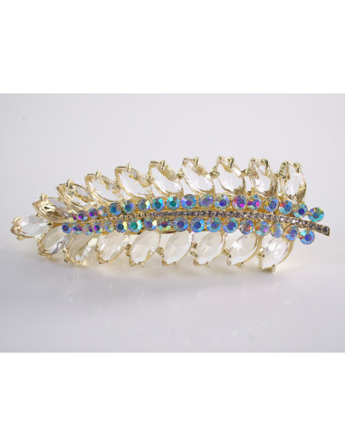 KLAMRA FRANCUSKA DO WŁOSÓW KŁOS Z KAMIENIAMI...