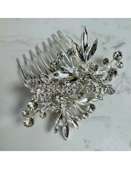 Grzebień wsuwany do włosów ozdobny kamienie Lolita Accessories