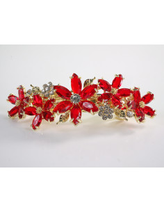 KLAMRA FRANCUSKA DO WŁOSÓW KWIATY Z KAMIENIAMI LOLITA... 2