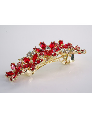 KLAMRA FRANCUSKA DO WŁOSÓW KWIATY Z KAMIENIAMI...