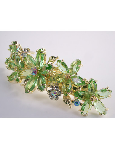 KLAMRA FRANCUSKA DO WŁOSÓW KWIATY Z KAMIENIAMI...