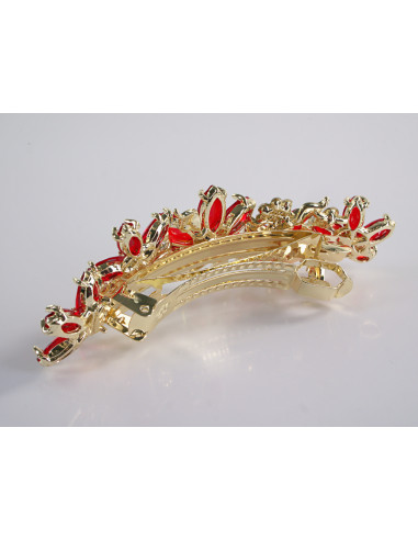 KLAMRA FRANCUSKA DO WŁOSÓW KWIATY Z KAMIENIAMI...