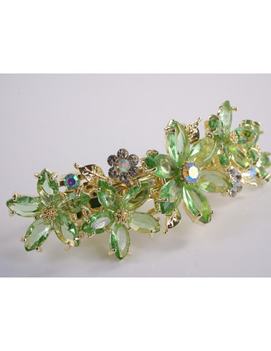 KLAMRA FRANCUSKA DO WŁOSÓW KWIATY Z KAMIENIAMI...