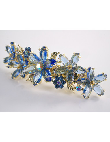 KLAMRA FRANCUSKA DO WŁOSÓW KWIATY Z KAMIENIAMI...