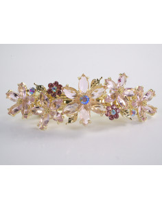 KLAMRA FRANCUSKA DO WŁOSÓW KWIATY Z KAMIENIAMI LOLITA... 2