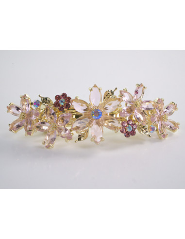 KLAMRA FRANCUSKA DO WŁOSÓW KWIATY Z KAMIENIAMI...