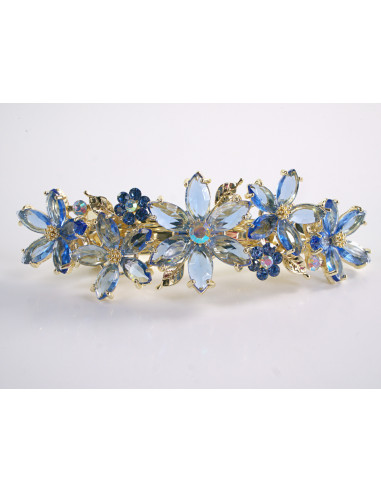 KLAMRA FRANCUSKA DO WŁOSÓW KWIATY Z KAMIENIAMI...