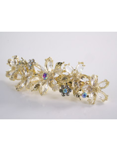 KLAMRA FRANCUSKA DO WŁOSÓW KWIATY Z KAMIENIAMI LOLITA...