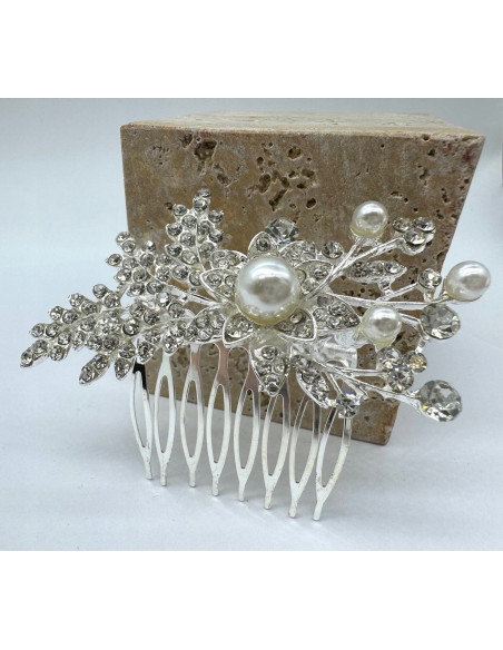 Grzebień wsuwany do włosów ozdobny kamienie Lolita Accessories