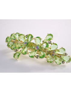 KLAMRA FRANCUSKA DO WŁOSÓW KWIATY Z KAMIENIAMI LOLITA...