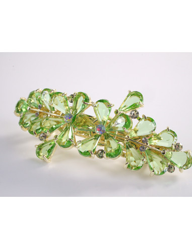 KLAMRA FRANCUSKA DO WŁOSÓW KWIATY Z KAMIENIAMI...