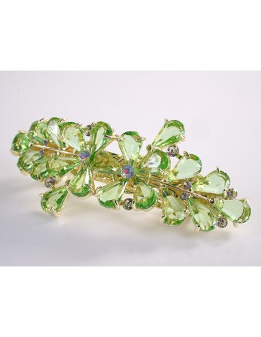 KLAMRA FRANCUSKA DO WŁOSÓW KWIATY Z KAMIENIAMI...