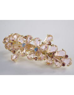 KLAMRA FRANCUSKA DO WŁOSÓW KWIATY Z KAMIENIAMI LOLITA...