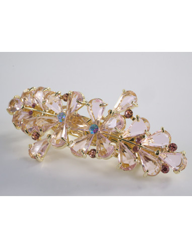 KLAMRA FRANCUSKA DO WŁOSÓW KWIATY Z KAMIENIAMI...