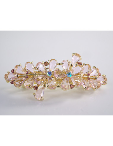 KLAMRA FRANCUSKA DO WŁOSÓW KWIATY Z KAMIENIAMI...