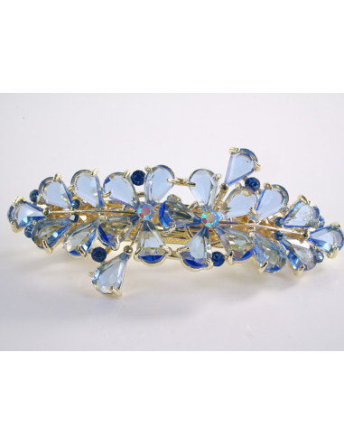 KLAMRA FRANCUSKA DO WŁOSÓW KWIATY Z KAMIENIAMI...