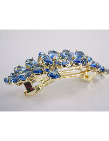 KLAMRA FRANCUSKA DO WŁOSÓW KWIATY Z KAMIENIAMI...