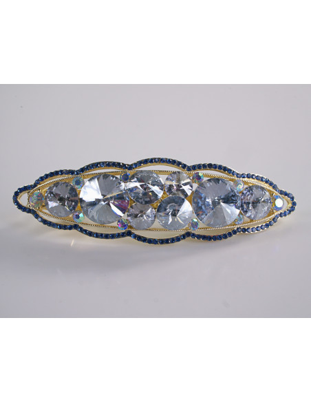 KLAMRA FRANCUSKA DO WŁOSÓW PREMIUM KRYSZTAŁY WIECZOROWA LOLITA AKCESORIA