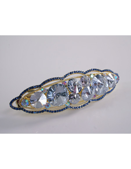 KLAMRA FRANCUSKA DO WŁOSÓW PREMIUM KRYSZTAŁY WIECZOROWA LOLITA AKCESORIA