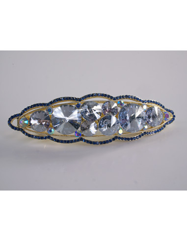 KLAMRA FRANCUSKA DO WŁOSÓW PREMIUM KRYSZTAŁY...