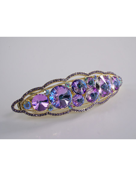 KLAMRA FRANCUSKA DO WŁOSÓW PREMIUM KRYSZTAŁY WIECZOROWA LOLITA AKCESORIA