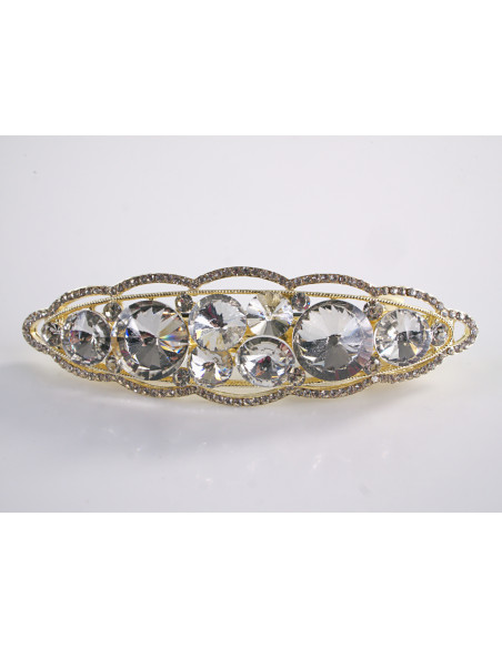 KLAMRA FRANCUSKA DO WŁOSÓW PREMIUM KRYSZTAŁY WIECZOROWA LOLITA AKCESORIA